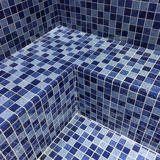 Бассейн, керамическая стеклянная мозаика с аксессуарами, лента, тройник