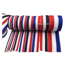Striped webbing ribbon Threaded ribbon three-color polyester ribbon medal strap gift box packaging decorative accessories edging strip