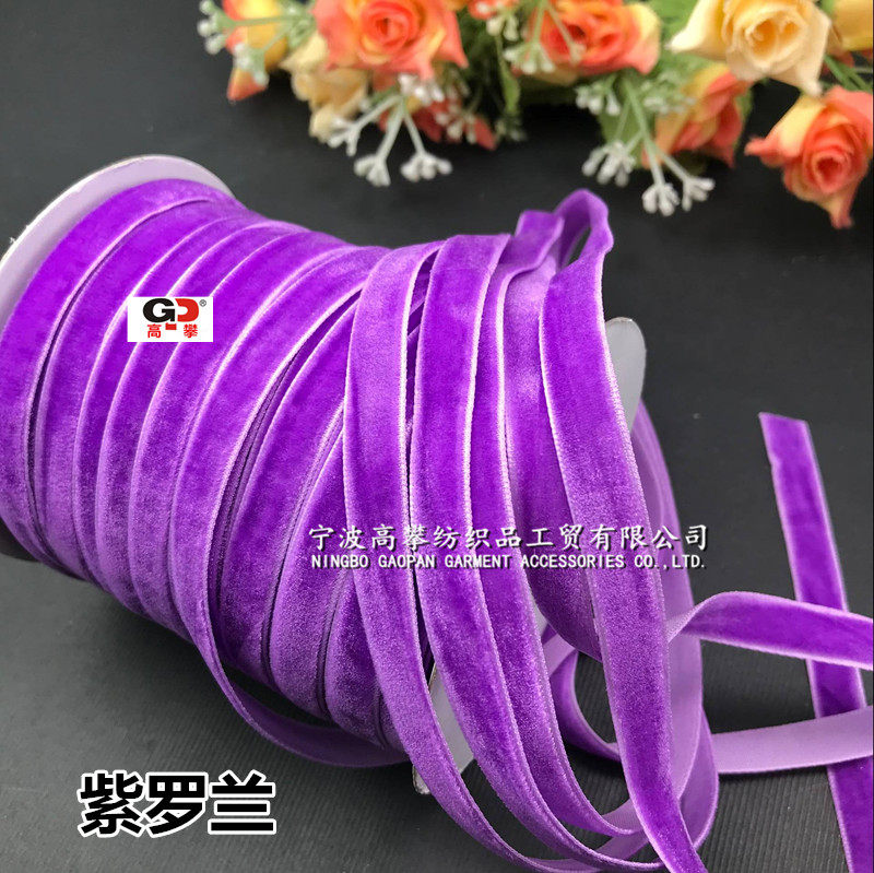 现货1cm丝绒带天鹅绒植绒布缎带丝带绒面绸鞋帽子服装蝴蝶结辅料-阿里巴巴