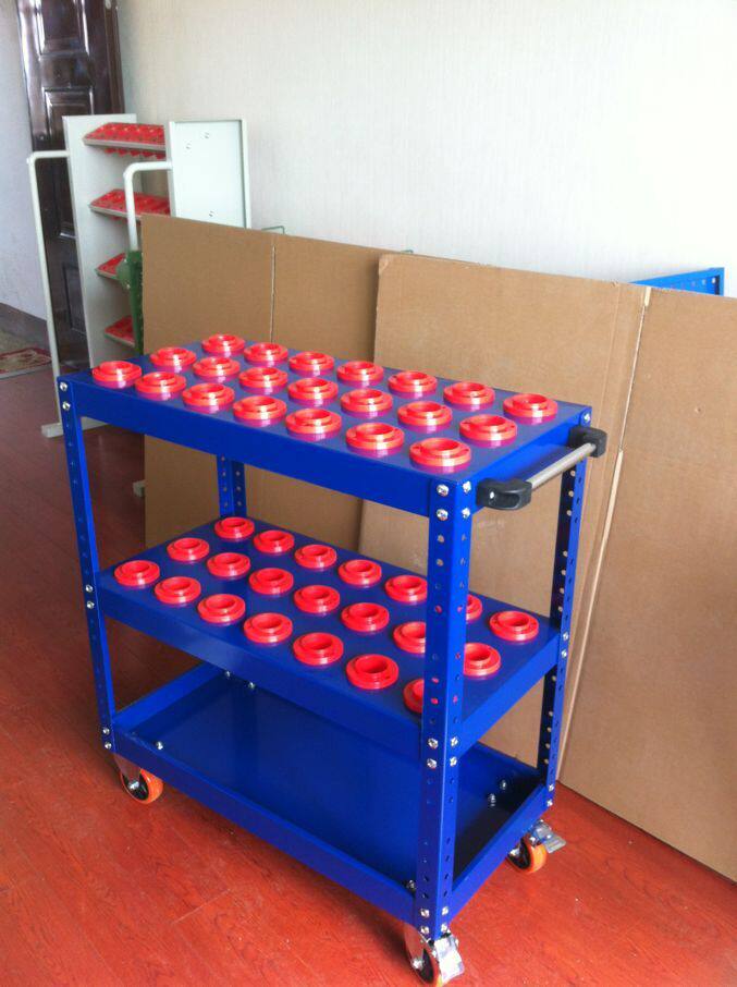 BT40 Cutter Car Triple Shelf BT30 50 Cutter Cabinet Numerical Control Shank Car Plastic Shank Sleeve Cutter Car Machining