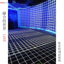 The new version of the five-generation Fusion software holographic banquet hall 3d multi-channel L-shaped U immersive exhibition hall HD projection