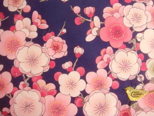 Japan system of imports Japanese all cotton embroidered handkerfuge paleopic flowers ancient windy fashion and eco-friendly embroidered handkerfuge