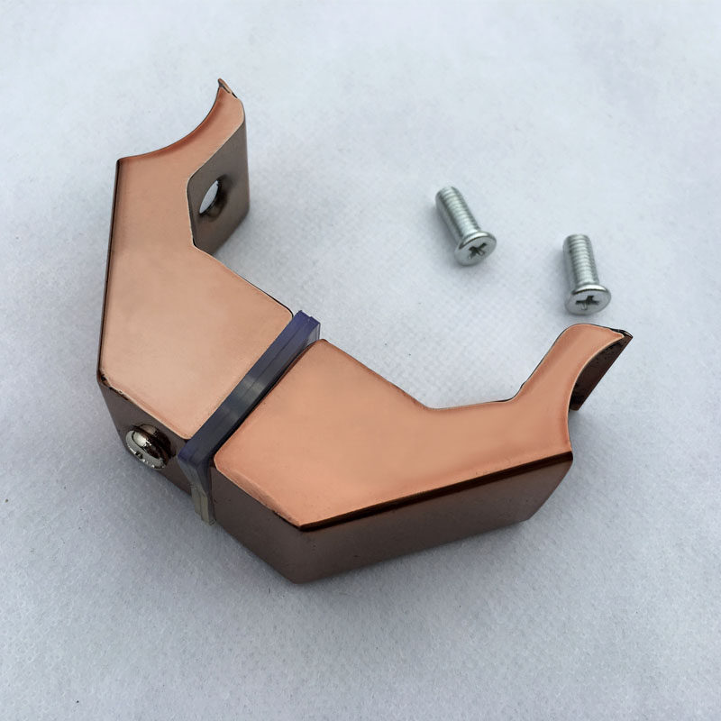 Fit 38 round pipe handle bevelled foot seat Stainless Steel Horseshoe Base Handle Accessories Rose Gold Black Titanium Gold Thickening-Taobao