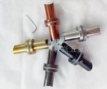 With 38 round tube handle thickened base accessories full set of stainless steel door handle feet rose gold dumb black titanium