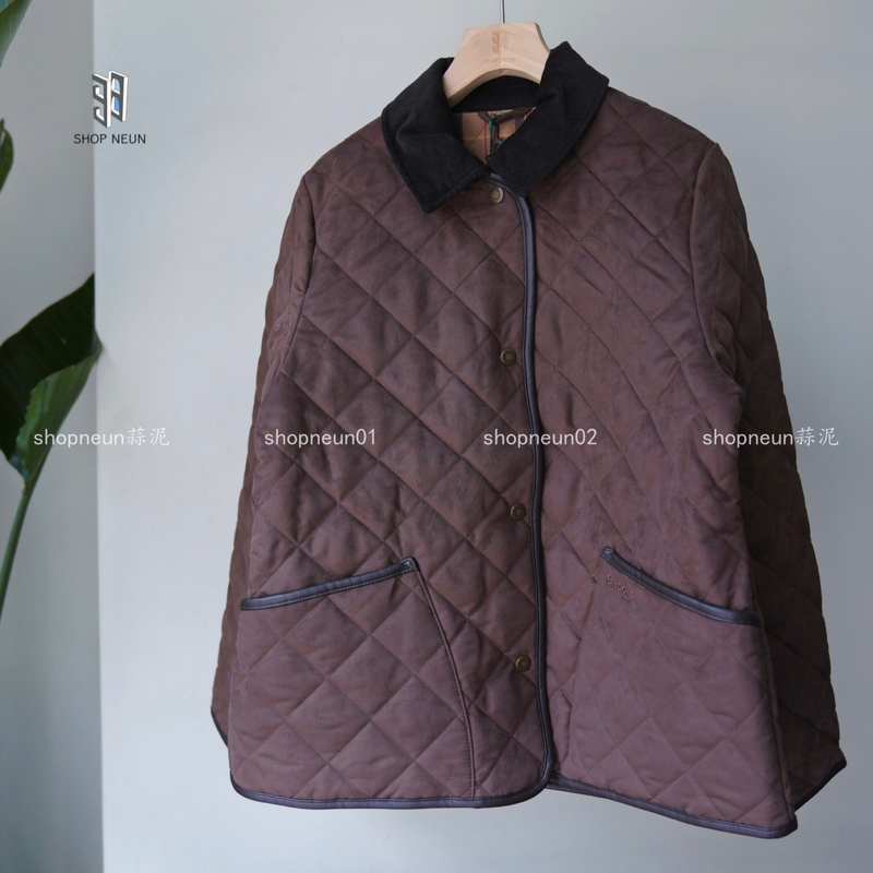 "Neun" Authorized Barbour Sonya Quilted Diamond-Patterned Cotton Jacket