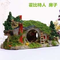 Fish tank rockery house decoration landscaping package aquarium ornaments resin crafts simulation fish to avoid the house
