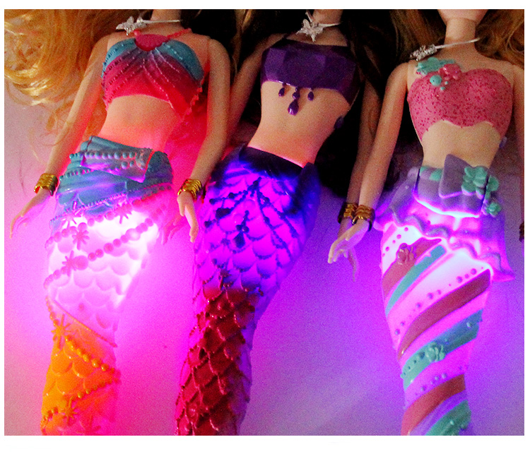 Búp bê barbie giày tinh thể giày cao gốc giày phổ phụ kiện nàng tiên cá búp bê nàng tiên cá đồ chơi bup bê chi bi