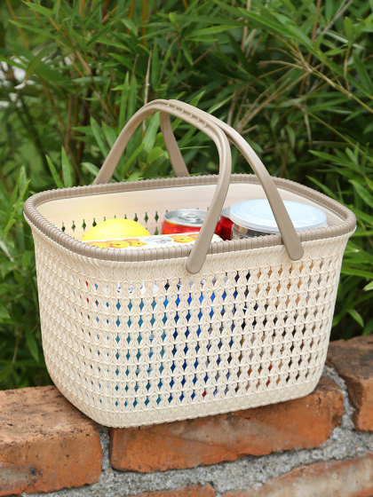 手提洗澡篮子浴室浴筐可爱澡篮装洗漱用品的洗浴蓝收纳框宿舍神器