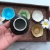 Đĩa nhỏ gốm sứ Jingdezhen, đĩa sữa pha tinh dầu, khay đựng xà phòng khách sạn spa, dụng cụ chăm sóc da làm đẹp, đĩa đựng dầu - Các công cụ làm đẹp khác
