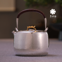 Li Xiaosilver pot pure silver 9999 handmade silver pot one beating hand workers silver pot burning water silver pot pure hands