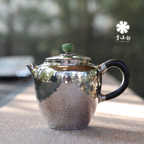 Li Xiaobai silver pot sterling silver 9999 tea making silver pot sterling silver making tea pot making tea silver pot pure handmade silver pot