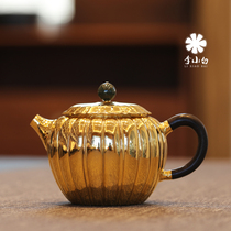 Li Xiaobai Pure Gold Gold Pot Pure Gold 9999 Bubble Teapot Pure Handmade Bubble Teapot Pure Gold Bubble Pot