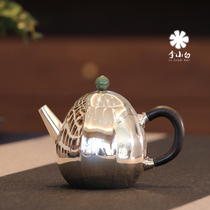 Li Xiaobai pure silver 9999 bubble pot tea silver pot pure handmade silver pot handmade pot