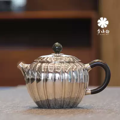 Li Xiaobai Silver Pot Sterling silver 9999 Tea making silver pot Sterling silver Tea making Silver pot Tea making Silver pot Boiling silver pot