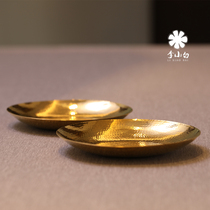 Li Xiaosilver Pot Pure Gold Tea Road Accessories Pure Gold 9999 Tea Tray Pure Artisanal Fruit Pan Pure Gold Tea Match