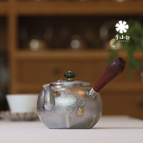 Li Xiaobai Silver pot Sterling silver 9999 tea silver pot Sterling silver tea pot Tea silver pot Boiling water silver pot