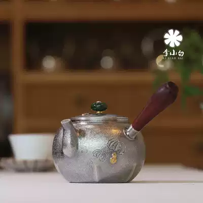 Li Xiaobai Silver Pot Sterling silver 9999 Tea making silver pot Sterling silver Tea making Silver pot Tea making Silver pot Boiling silver pot