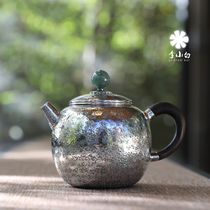  Li Xiaobai Silver Pot Sterling silver 9999 Tea making silver pot Sterling silver Tea making Silver pot Tea making Silver pot Boiling silver pot