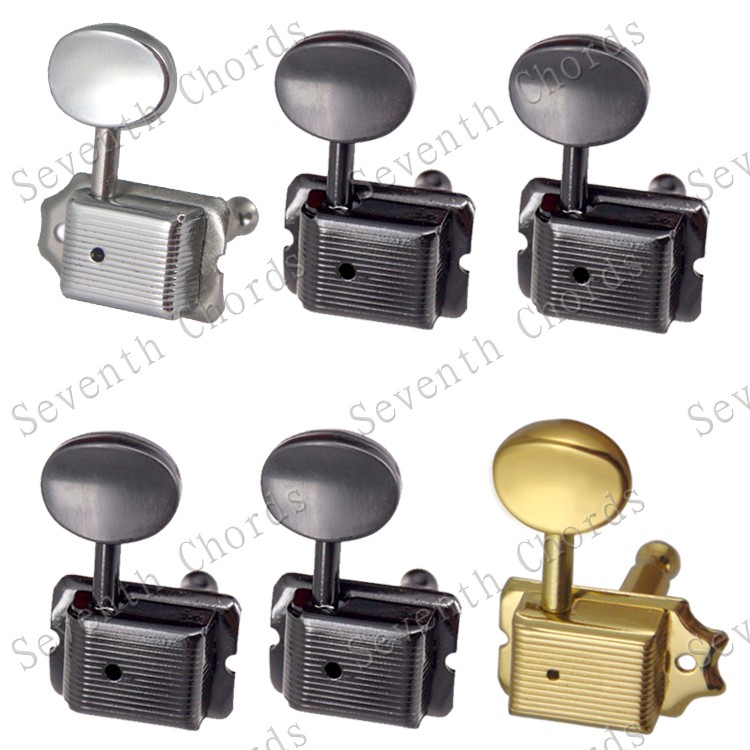 SQ ST Retro electric guitar string button Electric guitar string button String button Twist string quasi-knob winding string gold