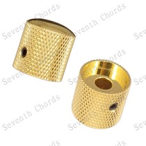 Brass electric guitar with hole metal volume knob bass volume knob sound knob potentiometer cap gold