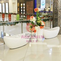 Shopping mall FRP leisure seat flowerpot combination sofa beautiful Chen Nordic outdoor stool waiting area lounge chair customization