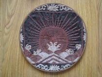 A3178 Qing Dynasty Sea Sunrise map official tonic embroidery exquisite auspicious official product is very rare