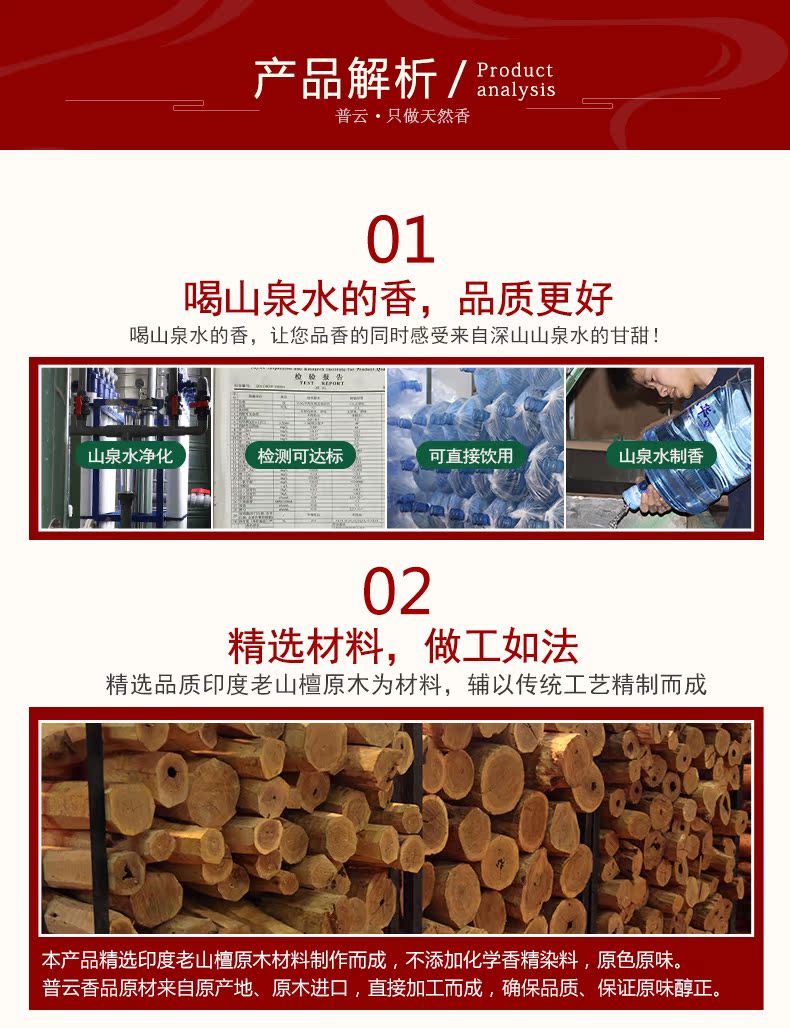 trầm kỳ nam Puyun Ấn Độ Lao Sơn Tan Xiang Xiang 21CM ống trong suốt lắp đặt nhang trầm hương hương nhang đường hương nhang - Sản phẩm hương liệu các loại trầm hương