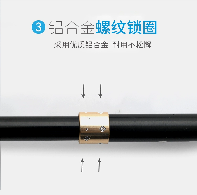 Chống trượt bền kính viễn vọng mía già bốn góc mía đa chức năng ánh sáng dày TPR mía leo núi - Gậy / gậy