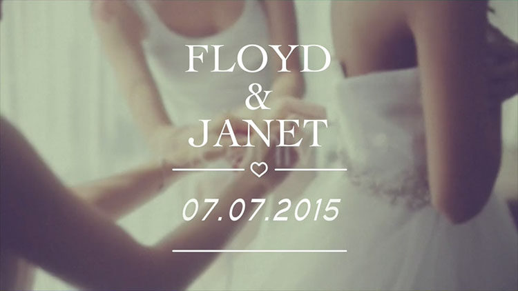 Final Cut Pro X 插件 10组时尚花纹生长婚礼名字日期标题 第三季