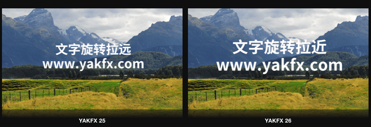 FCPX中文插件YAKFX Title实用文字标题特效字幕动画26个