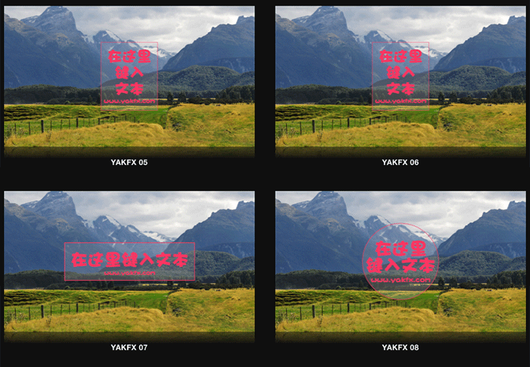 FCPX中文插件YAKFX Title V1清新简约字幕标题预设20个 第1季