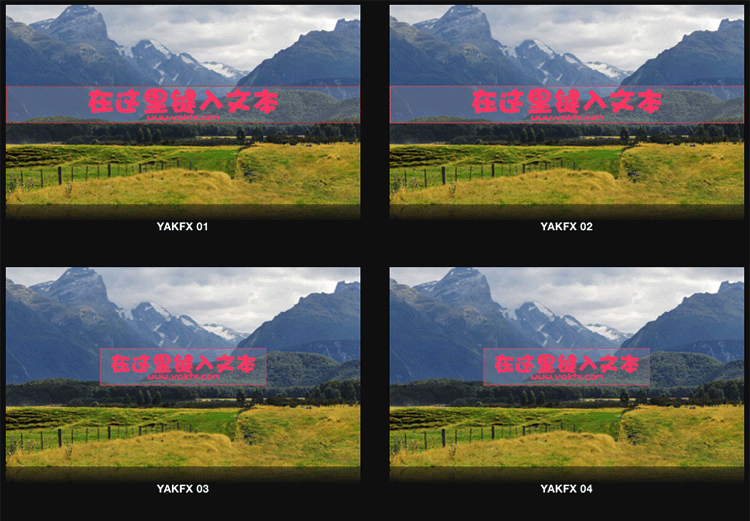 FCPX中文插件YAKFX Title V1清新简约字幕标题预设20个 第1季