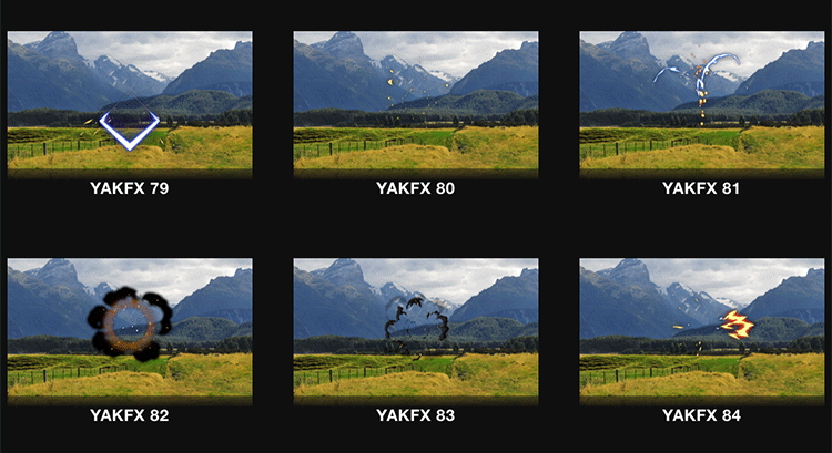 FCPX插件93个卡通火花火星加速线效果动画