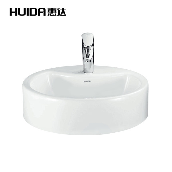 Huida ceramic wash basin household countertop basin art basin art bowl countertop basin round washbasin HDA037