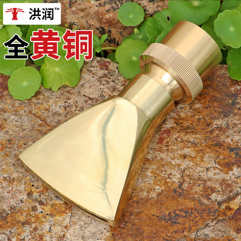 All copper six-inch inner wire large flow universal fan sprinkler watering shower, car wash washing irrigation shower head