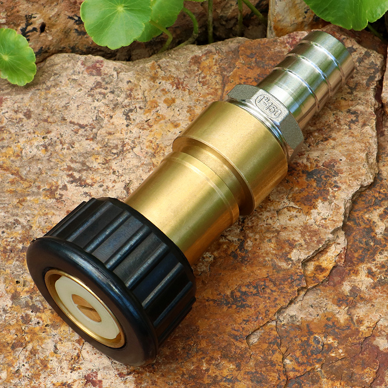 Thickened Brass Fire Adjustable DC Spray Nozzle High Pressure Water Pump Hose Connector Car Wash Sprinkler Flush Water Gun