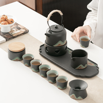 Kung Fu tea set Ceramic tea warmer tea making Japanese household simple modern gift gift custom logo
