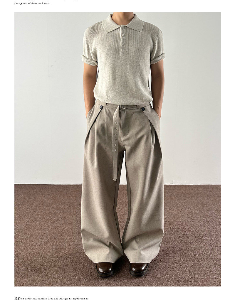 Ретро штаны подходит для мужчин и женщин, в американском стиле, А-силуэт, свободный прямой крой 