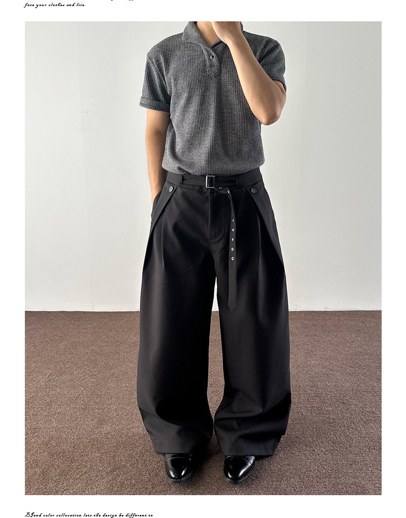 Ретро штаны подходит для мужчин и женщин, в американском стиле, А-силуэт, свободный прямой крой 