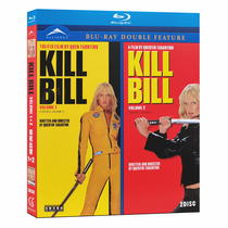 Blu-ray Ultra HD movie Kill Bill 1 2 discs BD disc Highlights in Mandarin and English with Chinese subtitles
