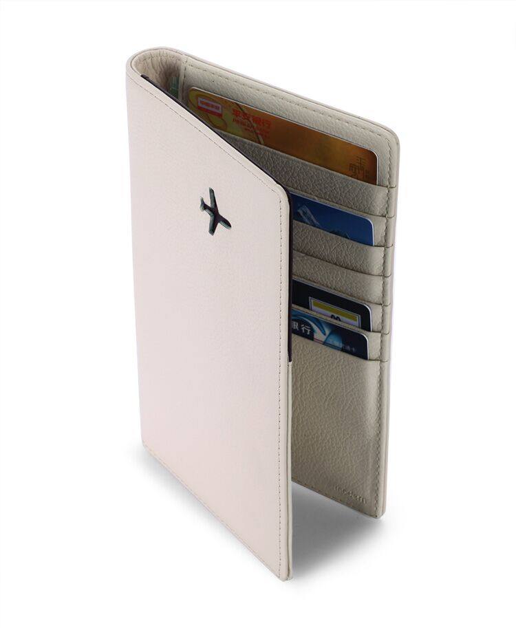 Men Luxury Brand Passport Cover Genuine Cow Leather Travel ID/Credit