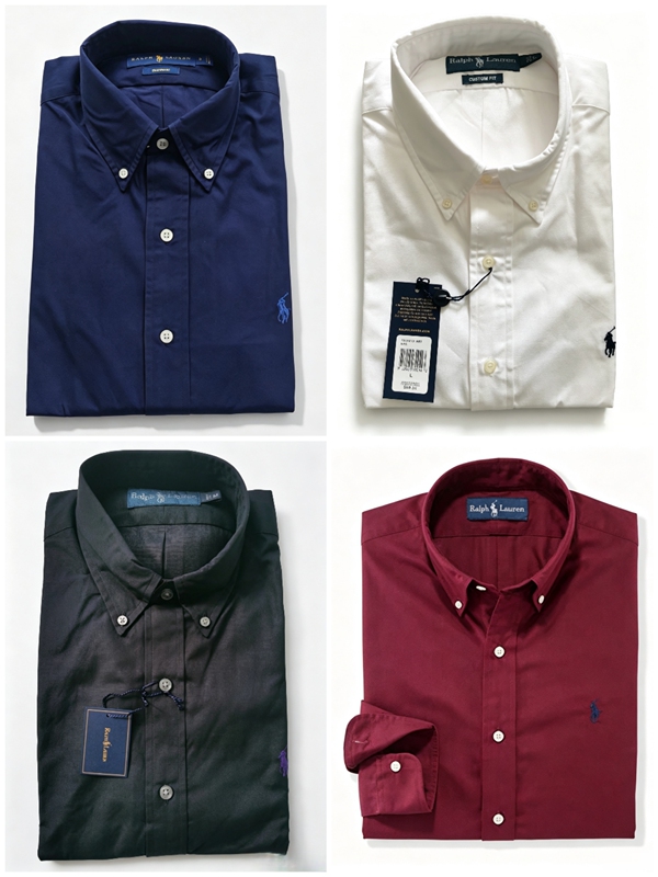 In Stock! Authentic Polo Ralph Lauren Men's Poplin Long-Sleeve Shirt from the Us Store