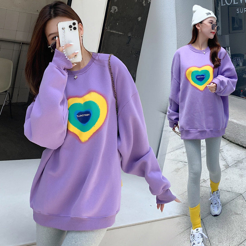 Autumn new Korean version of maternity clothes loose long version of vests foreign style top net red suit tide mom base shirt