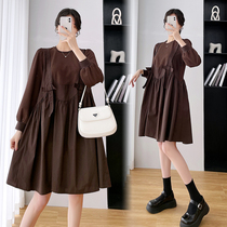 Spring loaded with hypertrophy code gestation in the middle of a long sleeve dress for a long sleeve and a little short dress.