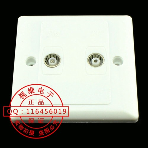 Cable TV Terminal Box User Box Panel High Isolation Terminal Double Hole TV FM 86 Panel Box