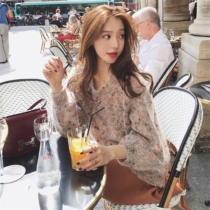 Sandro asw retro mohair sweater womens autumn Korean version loose wear thin fashion base sweater