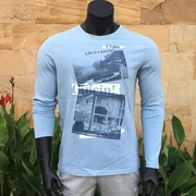 Hongxing Erke áo sơ mi dài tay Áo len thể thao và giải trí Áo thun cotton dài tay Áo len cổ tròn áo thun