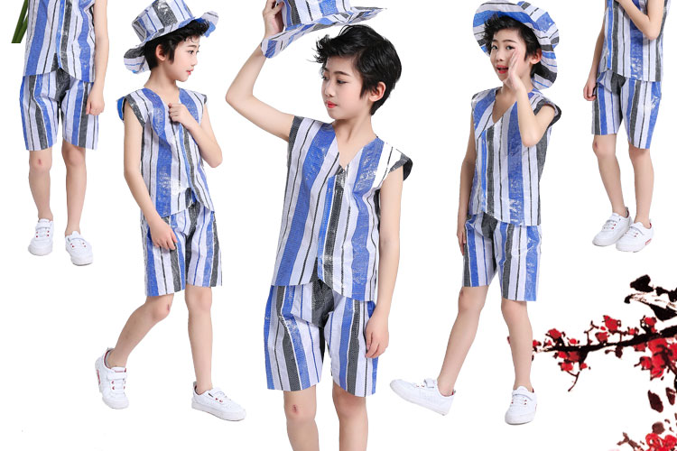 Biểu diễn thời trang biểu diễn môi trường biểu diễn thời trang cho trẻ em Trang phục bảo vệ môi trường cho trẻ em sử dụng thiết bị mẫu giáo - Trang phục đồ cho bé gái