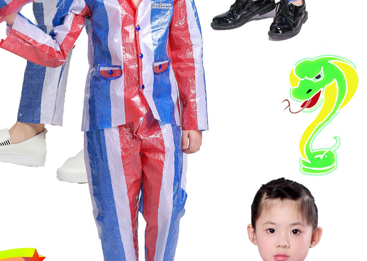 Trang phục dành cho người lớn catwalk dành cho trẻ em mặc váy cho trẻ em Bảo vệ môi trường Trung thu 11 Sinh viên môi trường trình diễn thời trang quần áo trẻ con