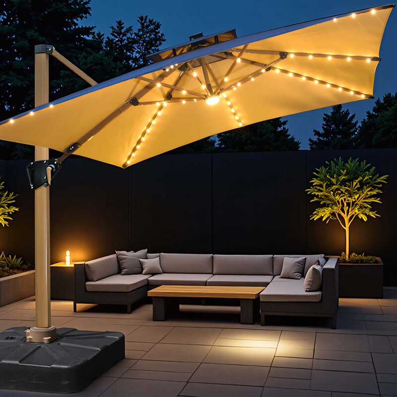 Outdoor Parasol, Large Solar Umbrella, Courtyard Villa Garden, Small Yard, Rooftop, New Outdoor Stall Roman Umbrella